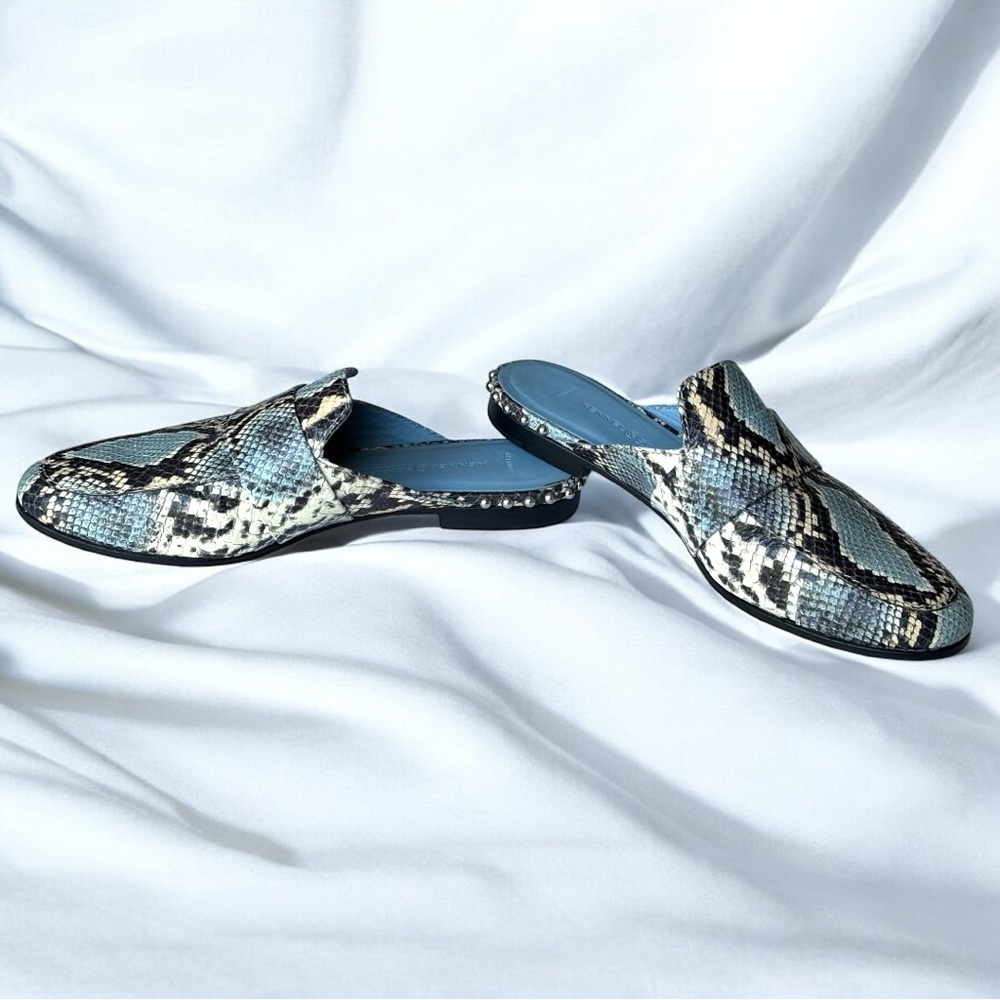 Kennel & Schmenger women Snake embossed Mules | 6.5